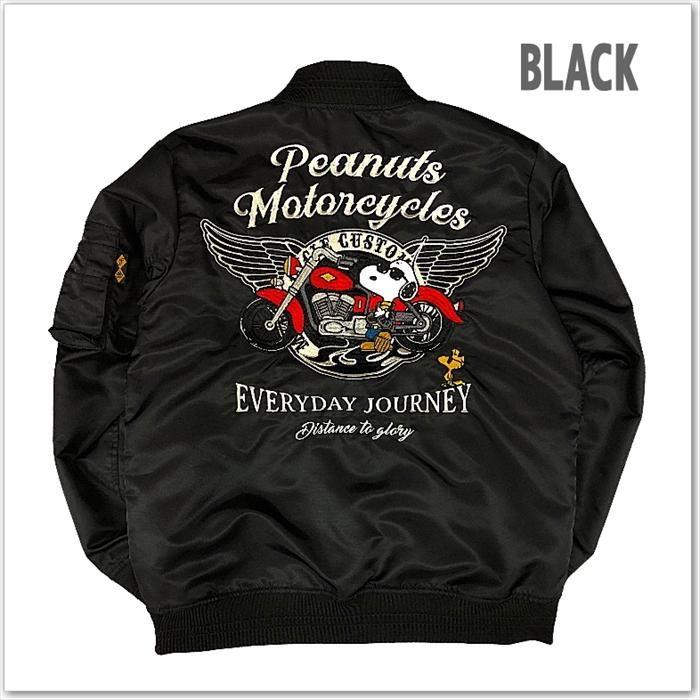 SNOOPY × Flagstaff PEANUTS MOTORCYCLE MA-1 461013 スヌーピー