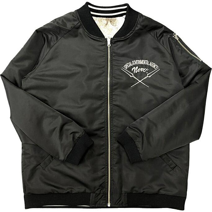 錦 × EVANGELION 綾波レイ×富士桜 リバーシブル スカジャン ＆ MA-1