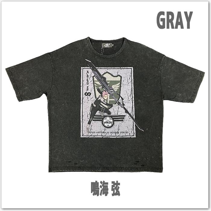 P.N UNDERGROUND × 怪獣8号 ダメージ TEE 保科宗四郎 四ノ宮キコル