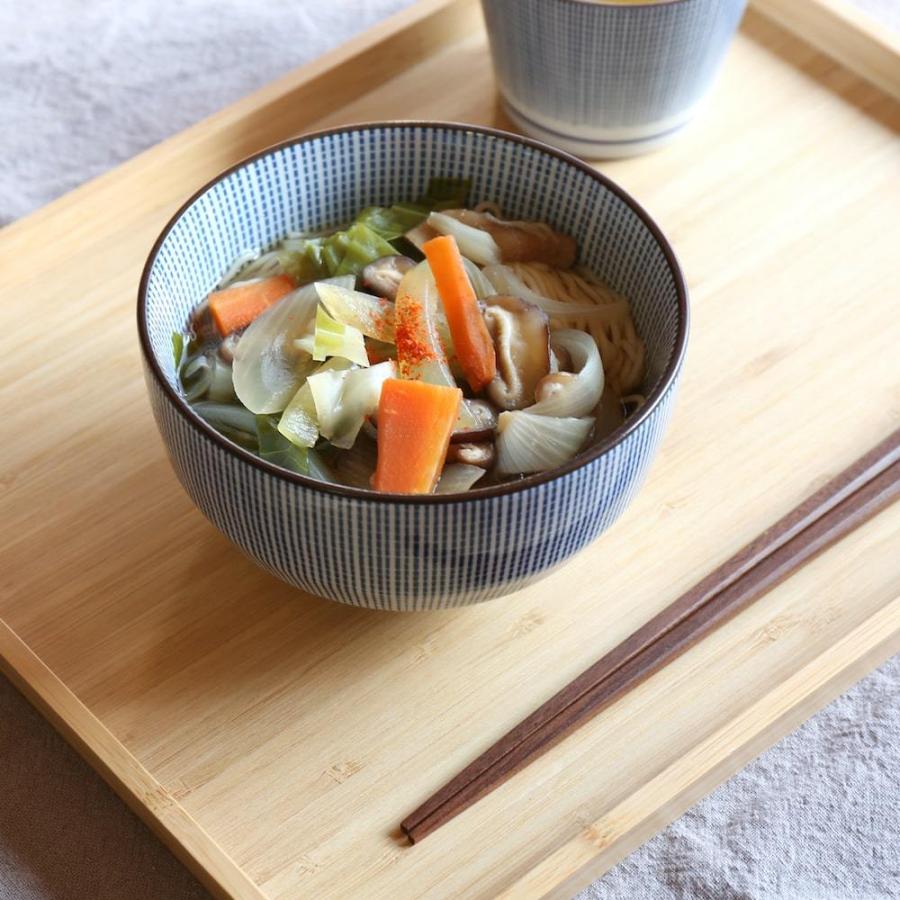 千段十草 多用丼 13cm 小丼 昭和製陶 染付 磁器 和食器 モダン 食器