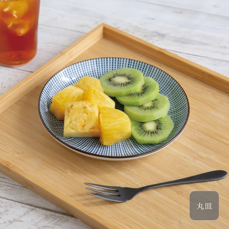 千段十草 丸皿 16cm 5.0皿 昭和製陶 染付 磁器 和食器 モダン 食器