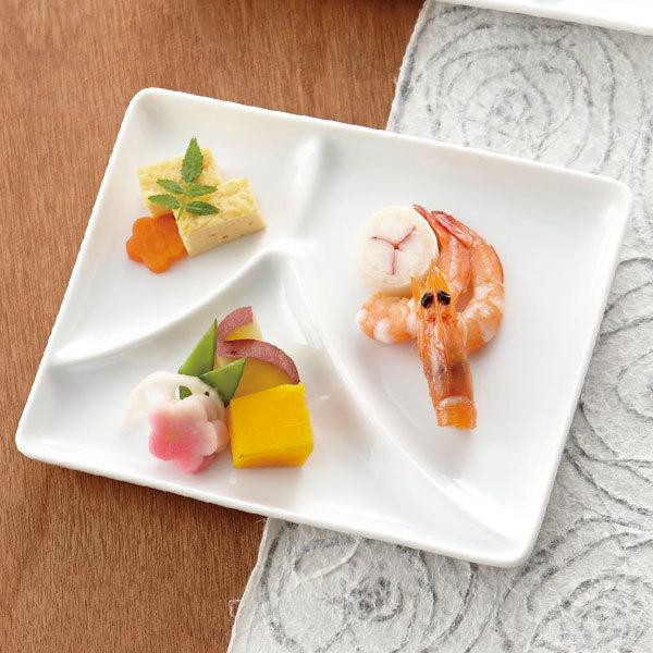 モダン 仕切皿 miyama 深山 美濃焼 磁器 日本製 正月 器 和 nagomi 三  