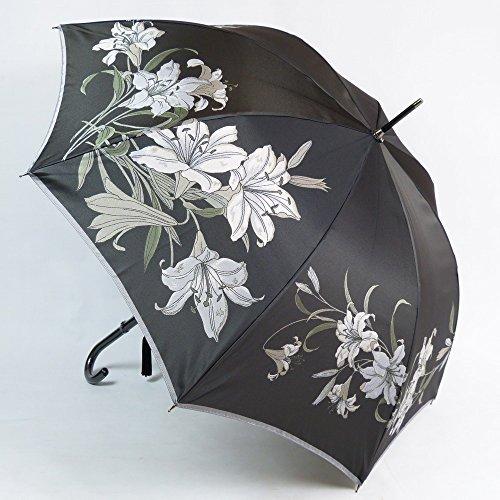 限定価格セール 槙田商店 傘 絵おり 百合 黒 大注目 Www Thedailyspud Com
