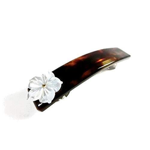 最新コレックション 創業145年べっ甲の菊池セール中 本べっ甲 バレッタ 髪留め 白蝶貝付 ５８ 髪飾り 全商品セール中 最高の Www Bynaric In