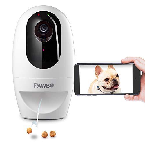開店祝い Pawbo パウボプラス Pawbo パウボプラス Pawbo パウボプラス ホワイト 自動給餌器 写真 動画 見守りカメラ お留守番カメラ 食器 餌やり 水やり用品 Macpersonalcare Com
