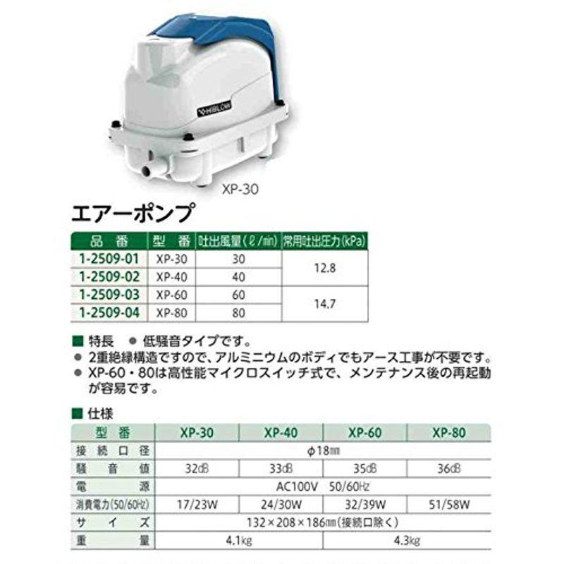 テクノ高槻エアーポンプ　吐出型　XP-80　1-2509-04