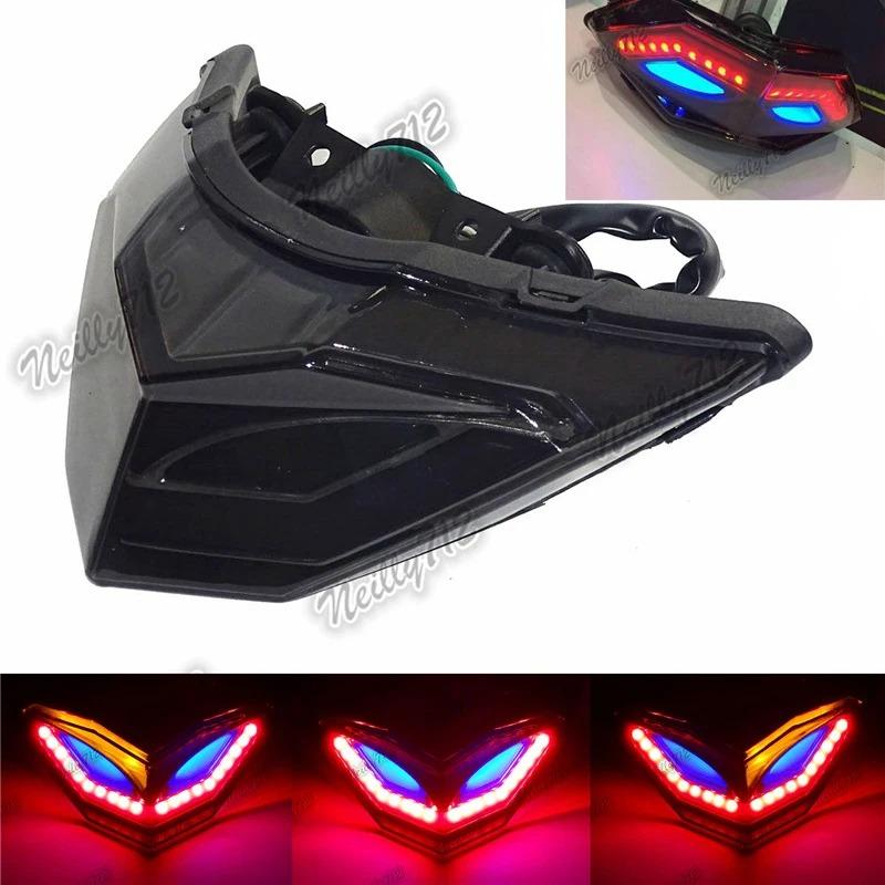 バイク テールランプ 全2色 NINJA250 ウィンカー内蔵LEDテール : RIVER