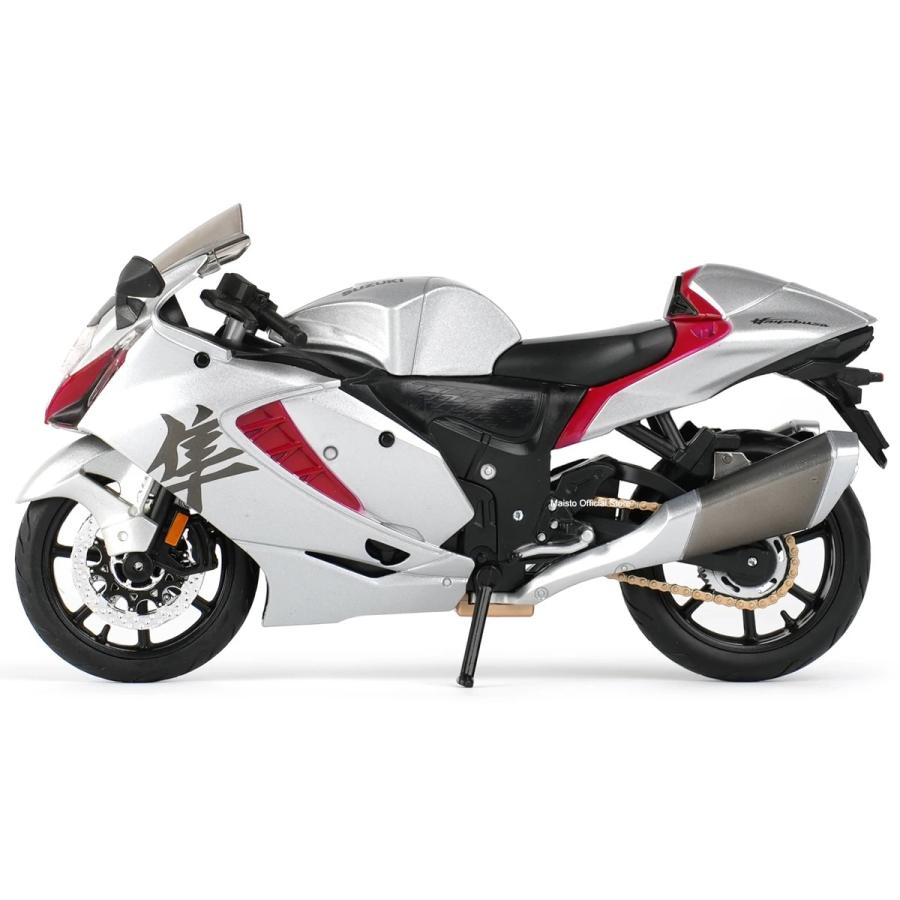 ミニカー バイク SUZUKI スズキ ハヤブサ 隼 HAYABUSA シルバー ミニカー バイク SUZUKI スズキ ハヤブサ 隼 HAYABUSA シルバー