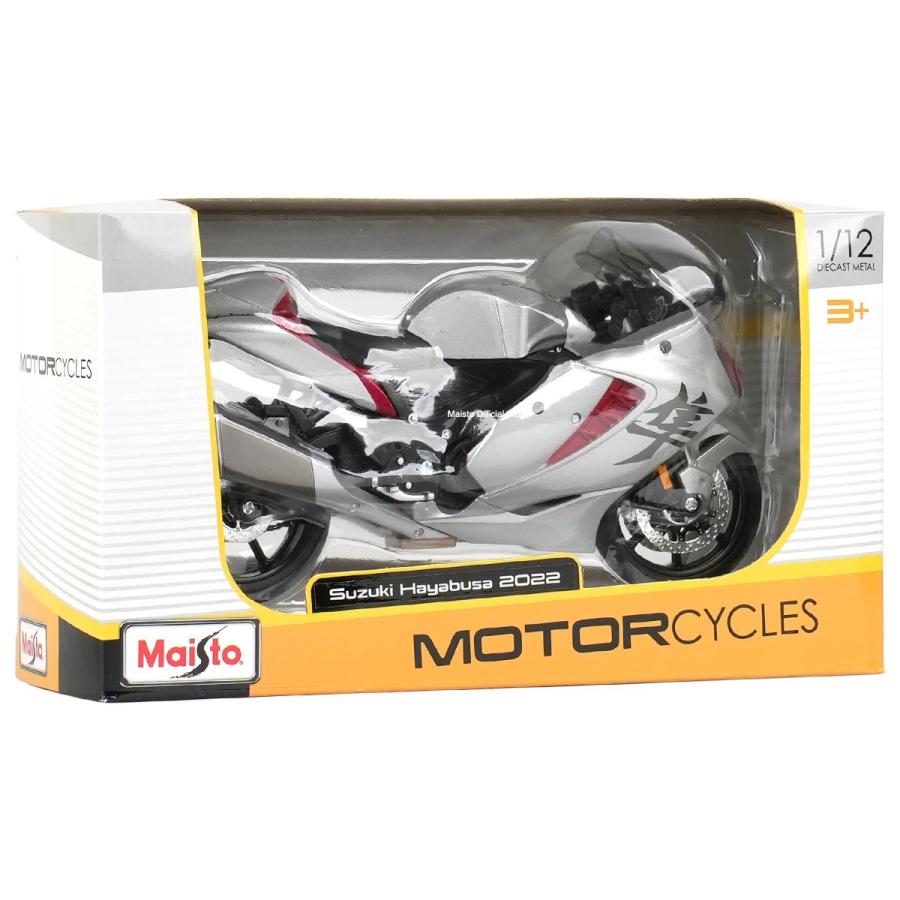 ミニカー バイク SUZUKI スズキ ハヤブサ 隼 HAYABUSA シルバー ミニカー バイク SUZUKI スズキ ハヤブサ 隼 HAYABUSA シルバー