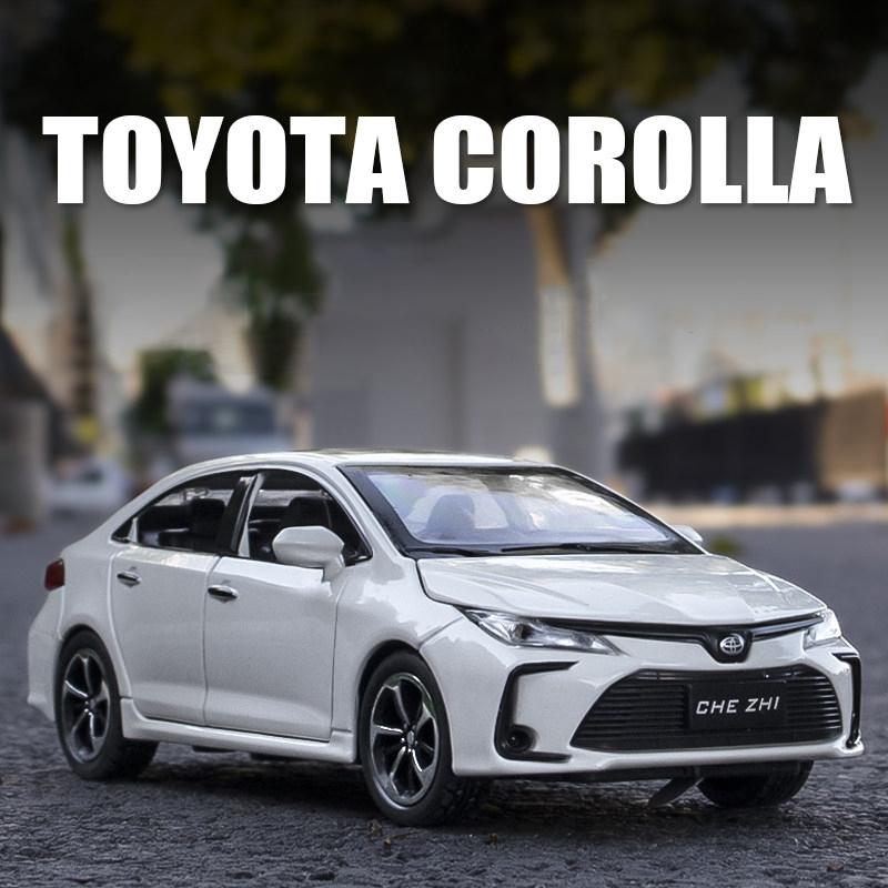トヨタ カローラ 1/32 合金カーモデル 6 ドア開閉 + ライト音声 TOYOTA カローラ 1/32 ミニカー 全3色 ライト点灯 エンジンサウンド