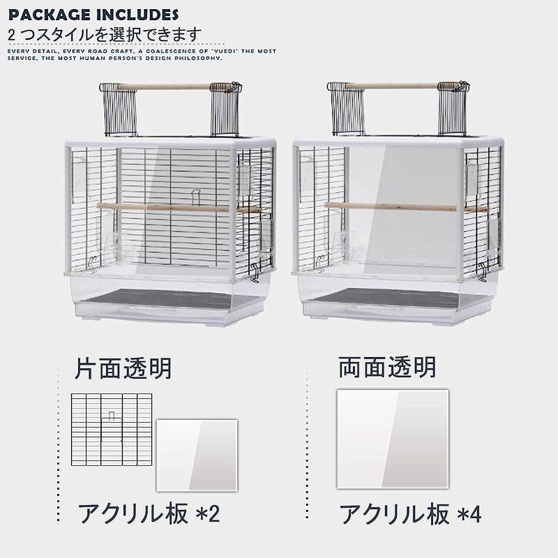 Xpossible?鳥かご 鳥ケージ 大型 豪華セット 高級透明アクリル
