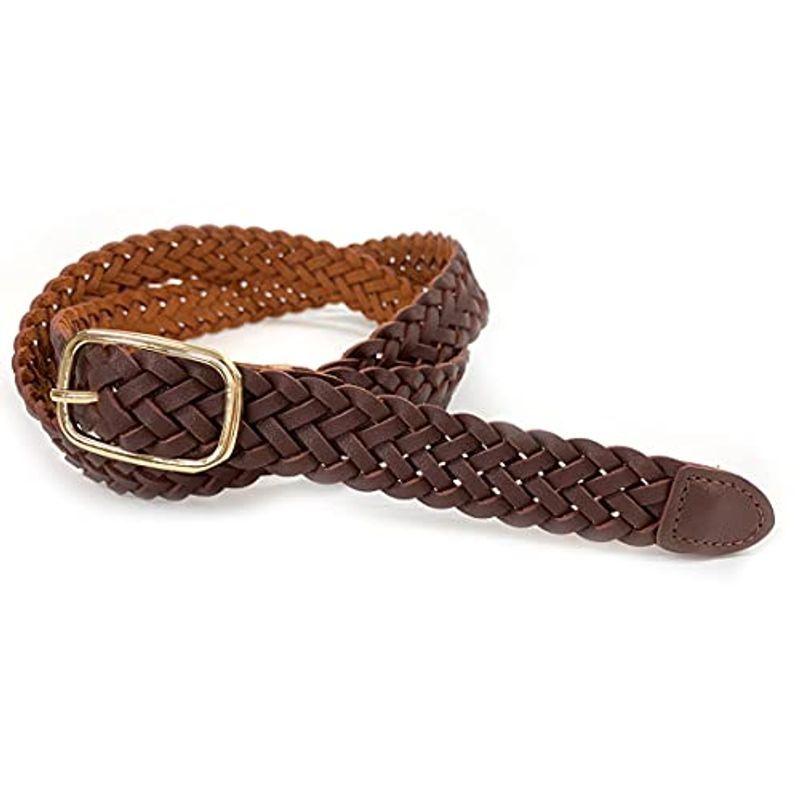 メッシュベルト レディース ダークブラウン 全長 約110cm 幅 約2 8cm 女性 婦人 メンズ 編込み メッシュ ベルト サイズ フリ 年末のプロモーション大特価