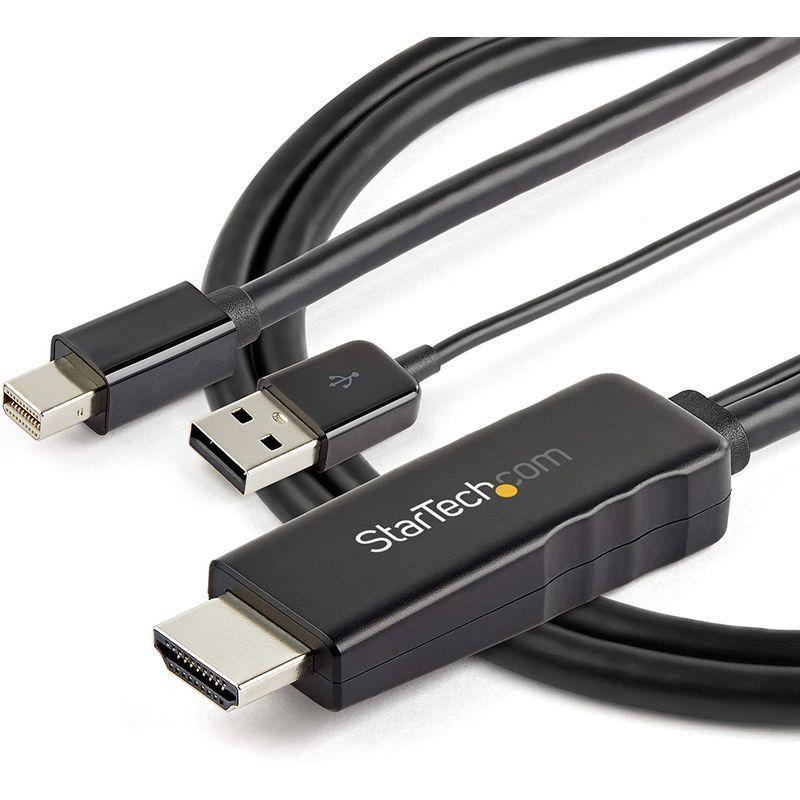 StarTech.com HDMI - Mini DisplayPort 変換ケーブル 1m 4K/30Hz USB 