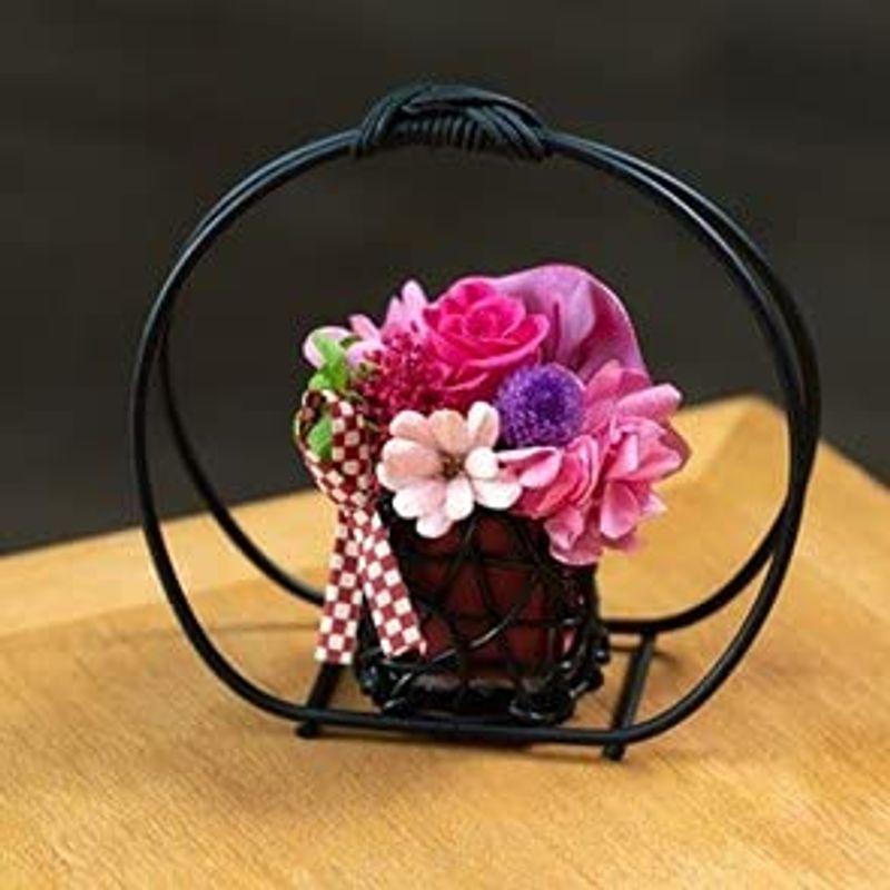 日比谷花壇和風プリザーブドフラワー ピンク系 和風モダン ギフト 誕生日 プレゼント 苺一会 通販 Yahoo ショッピング