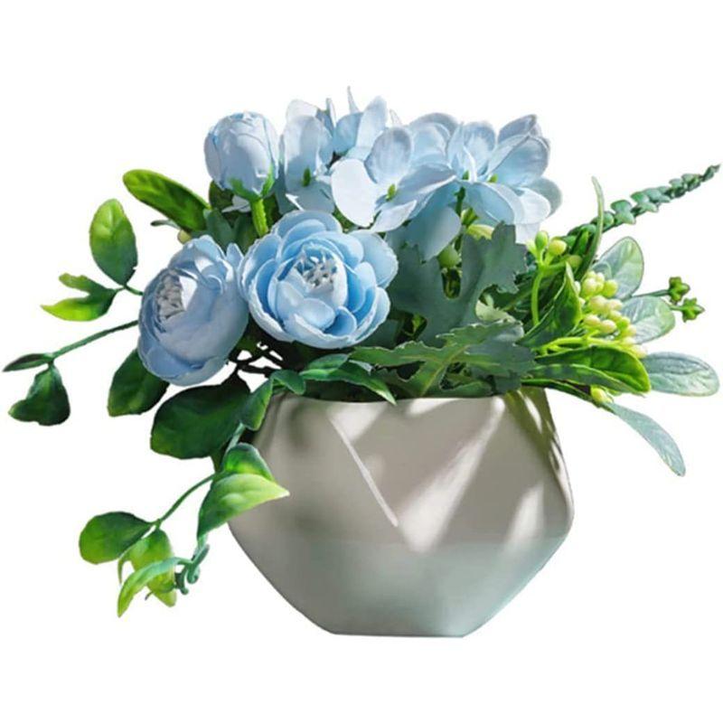 Aicvhin光触媒 人工観葉植物 造花インテリアばら造花 薔薇 造花 青インテリア おしゃれ 花瓶付き枯れない花 フェイクグリーン バラ入 苺一会 通販 Yahoo ショッピング