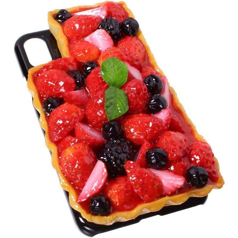 食品サンプル屋さんのスマホケース Iphone X いちごタルトブラック 食品サンプル Iphone ケース カバー 雑貨 食べ物 スマート 苺一会 通販 Yahoo ショッピング