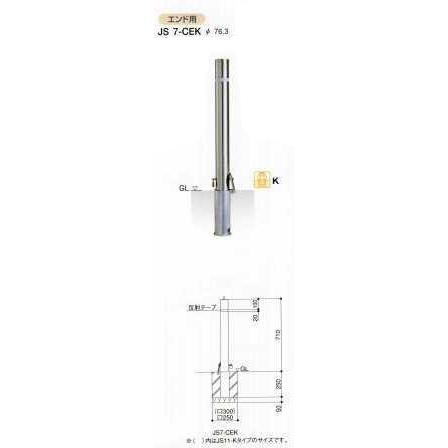 エクセレントバリカー　ステンレス製　ノーマルタイプ　脱着式　エンド用　JS7CEK　柱径Φ76.3 | 