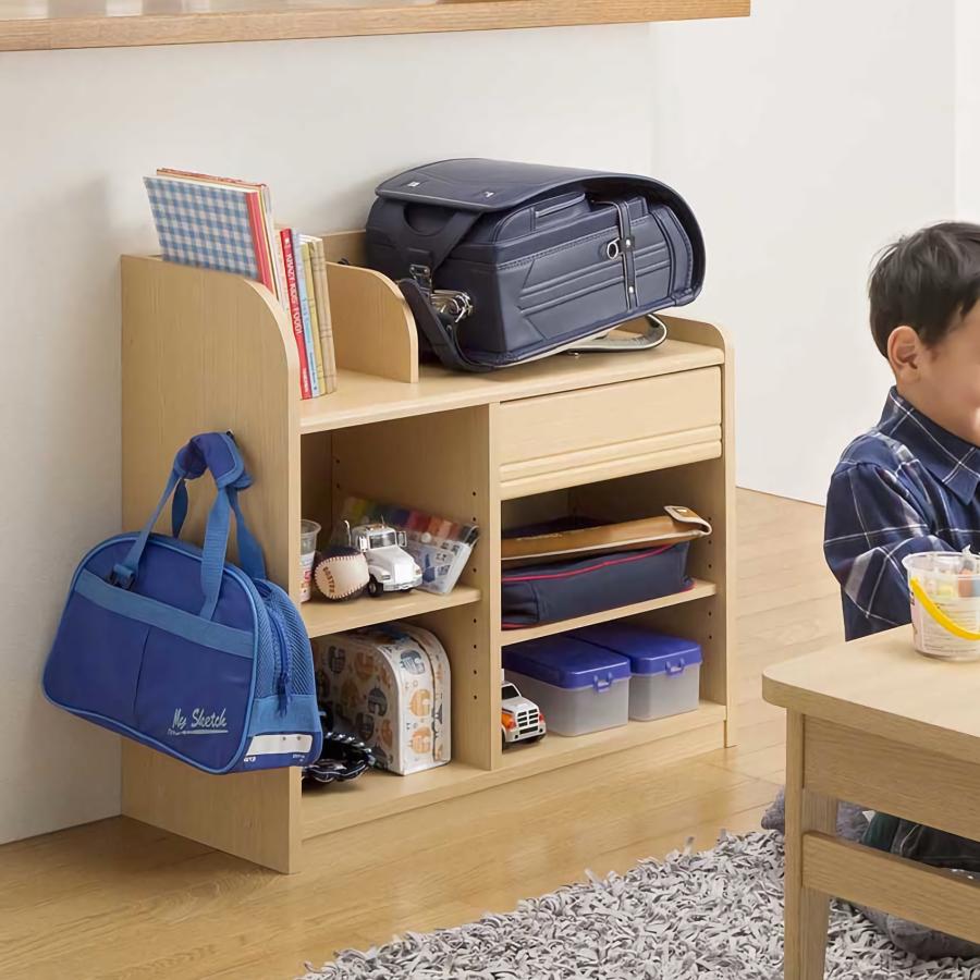 ランドキッズ 収納 ランドセル ラック カウンター下 シェルフ こども 多目的 家具 インテリア 整理 棚 かたづけ 学校 幼稚園 通学 ワイドタイプ Lak 6575h Www Nlqp Com