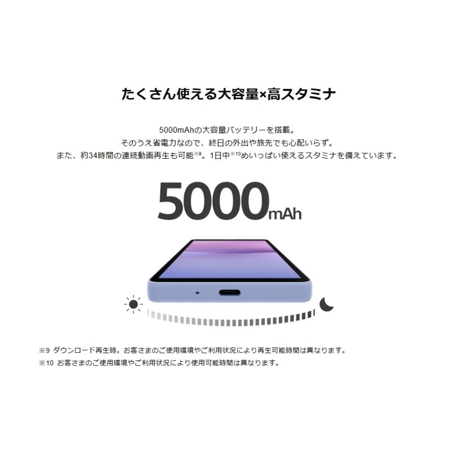 「新品・Softbank版」SIMフリー SONY Xperia 10 V [ラベンダー] 6GB/128GB 本体 A302SO｜icocstore｜05