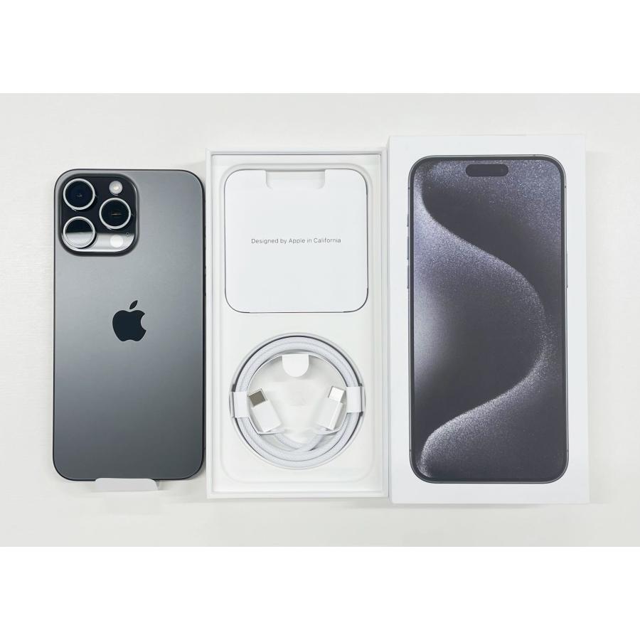 「新品・開封品」SIMフリー　iPhone 15 Pro Max 256GB MU6P3J/A [ブラックチタニウム] 本体｜icocstore｜02
