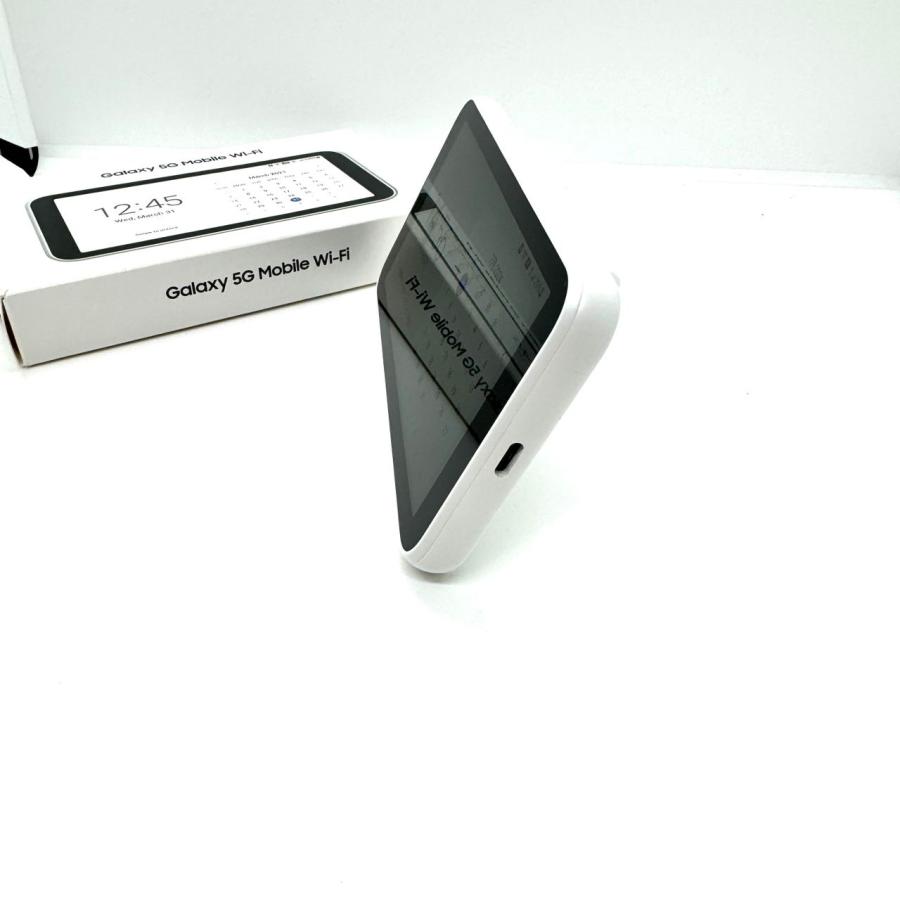 中古品 Aランク] Galaxy 5G Mobile WiFi SCR01 White 32GB SIMフリー 