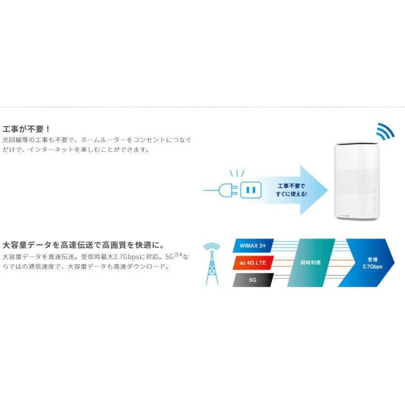 [新品未使用品]SIMフリー　Speed Wi-Fi HOME 5G L11 [ホワイト]｜icocstore｜03