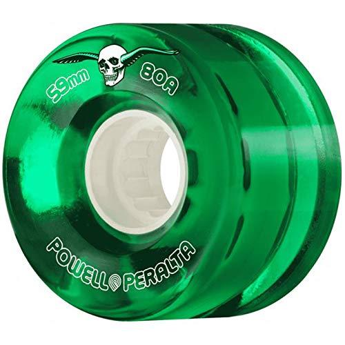 powellperaltaクリアCruiserグリーン59?mm 80?aソフトスケートボードLongboard Wheels sB07D5KBD6L20230717憩いのお店