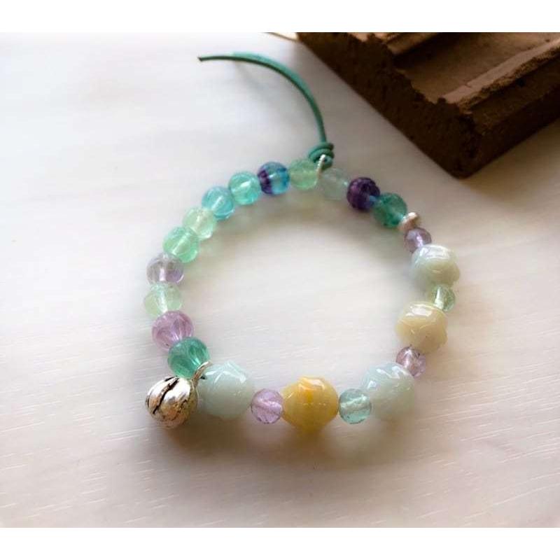 ミャンマー産 本翡翠 虹色 ブレスレット ミャンマー産 本翡翠 虹色 ブレスレット