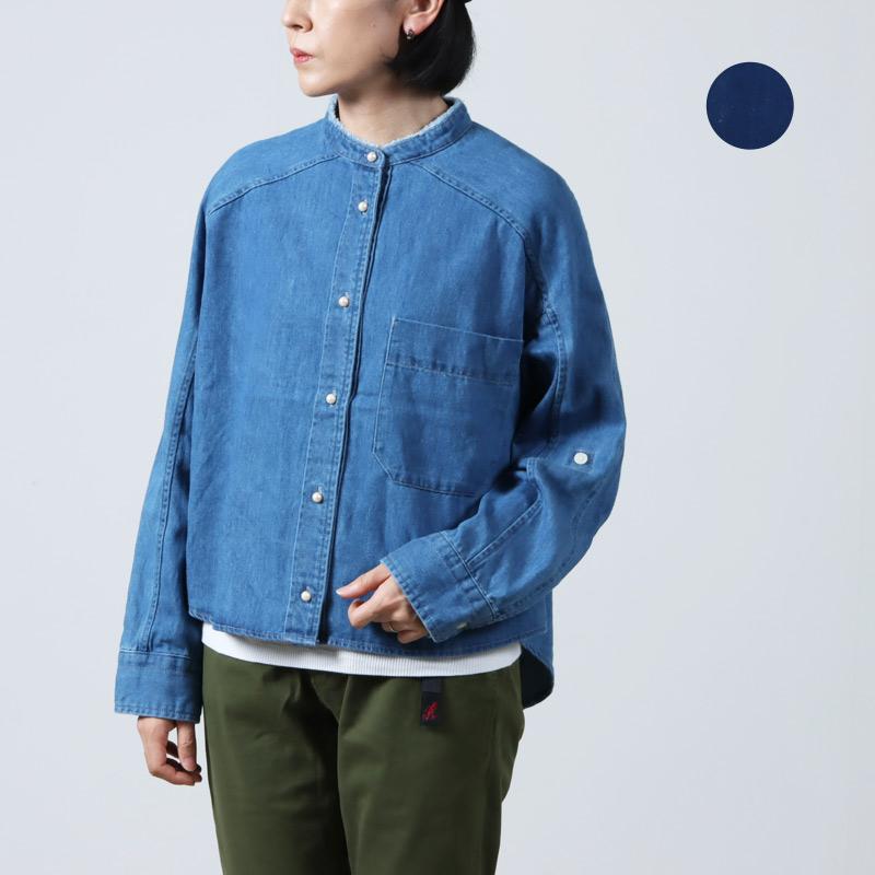 BLANC basque ブランバスク　デニムブルー スタンドカラーシャツ 楽天市場】＊【10%OFFクーポン対象商品】【BLANC basque ブラン
