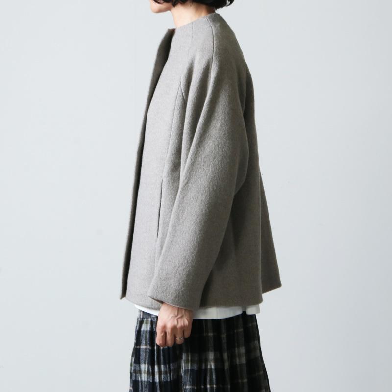 evam eva evameva (エヴァムエヴァ) press wool short coat evam eva evameva (エヴァムエヴァ) press wool short coat
