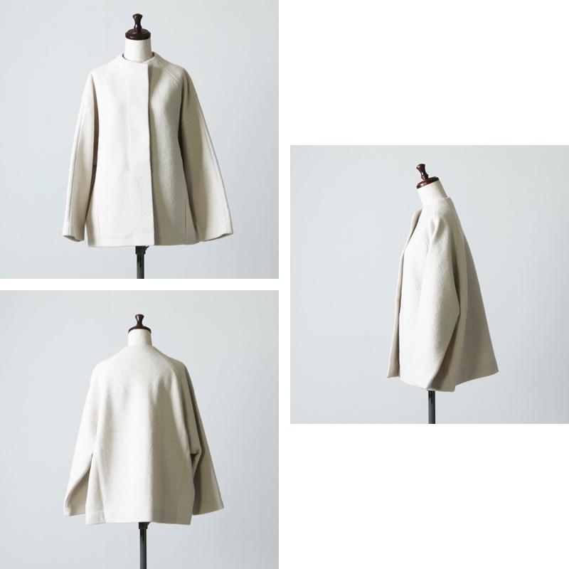 evam eva evameva (エヴァムエヴァ) press wool short coat evam eva evameva (エヴァムエヴァ) press wool short coat