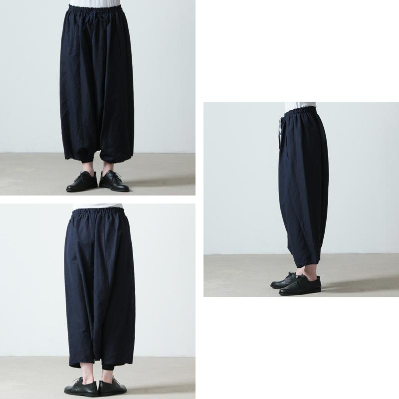 FACTORY (ファクトリー) 綿麻サルエルパンツ（シワ加工） : ICORA 