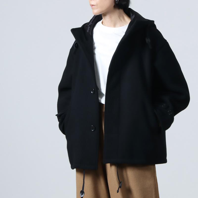 30% OFF】LOLO (ロロ) 総裏 フード付き ビック ウールショートコート  
