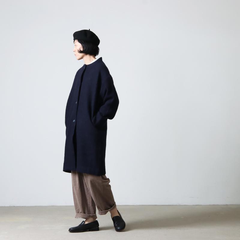 mao made (マオメイド) 圧縮ウールモックネックコート : ICORA