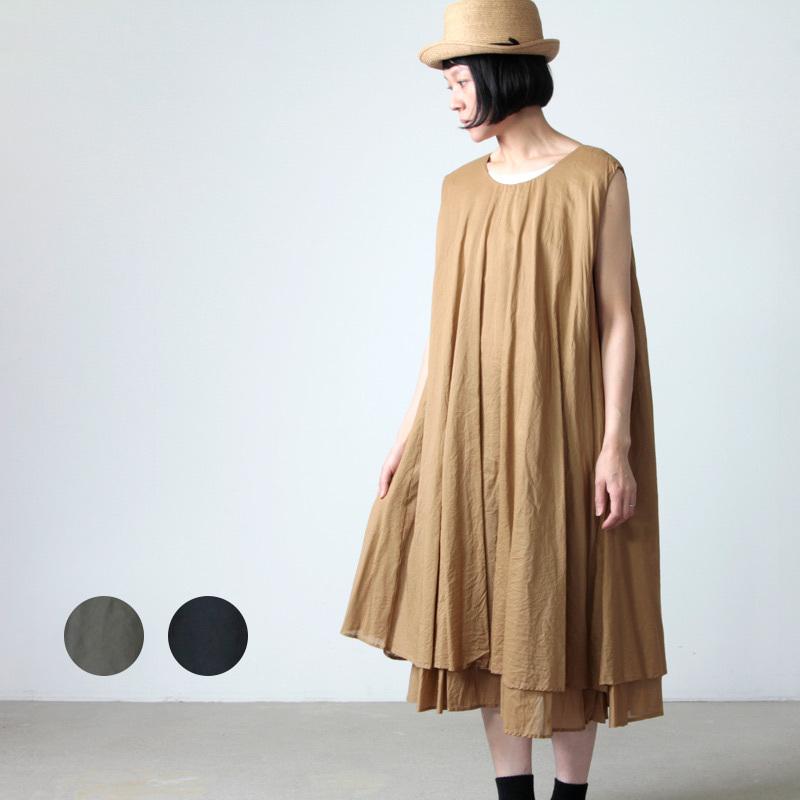 mizuiro ind (ミズイロインド) ダブルヘムロングワンピース :142112011:ICORA ヤフーショッピング店 - 通販 - Yahoo!ショッピング