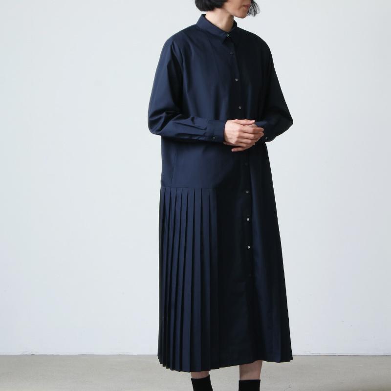 Mizuiro Ind ミズイロインド プリーツスリーブワイドシャツワンピース Icora ヤフーショッピング店 通販 Yahoo ショッピング