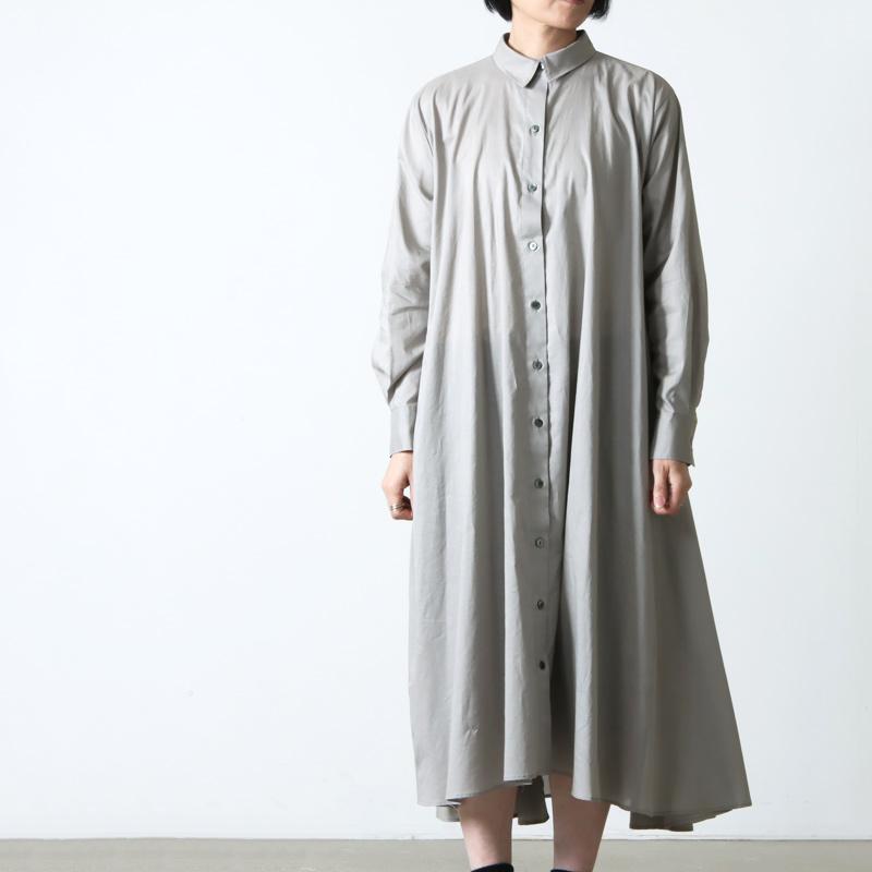 mizuiroind mizuiro ind (ミズイロインド) フレアロングシャツ mizuiroind mizuiro ind (ミズイロインド) フレアロングシャツ
