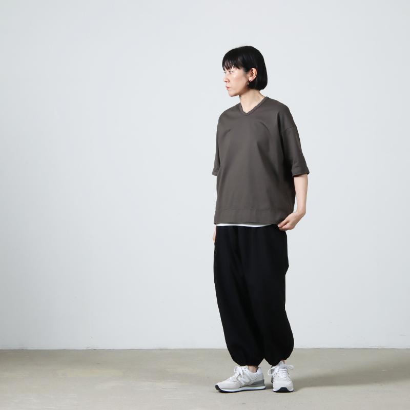 mizuiro ind (ミズイロインド) ドローストリングヘムボリュームパンツ  