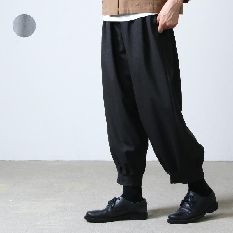 No Control Air ノーコントロールエアー ウールポリエステルストレッチカルゼ 裾タックパンツ Icora ヤフーショッピング店 通販 Yahoo ショッピング