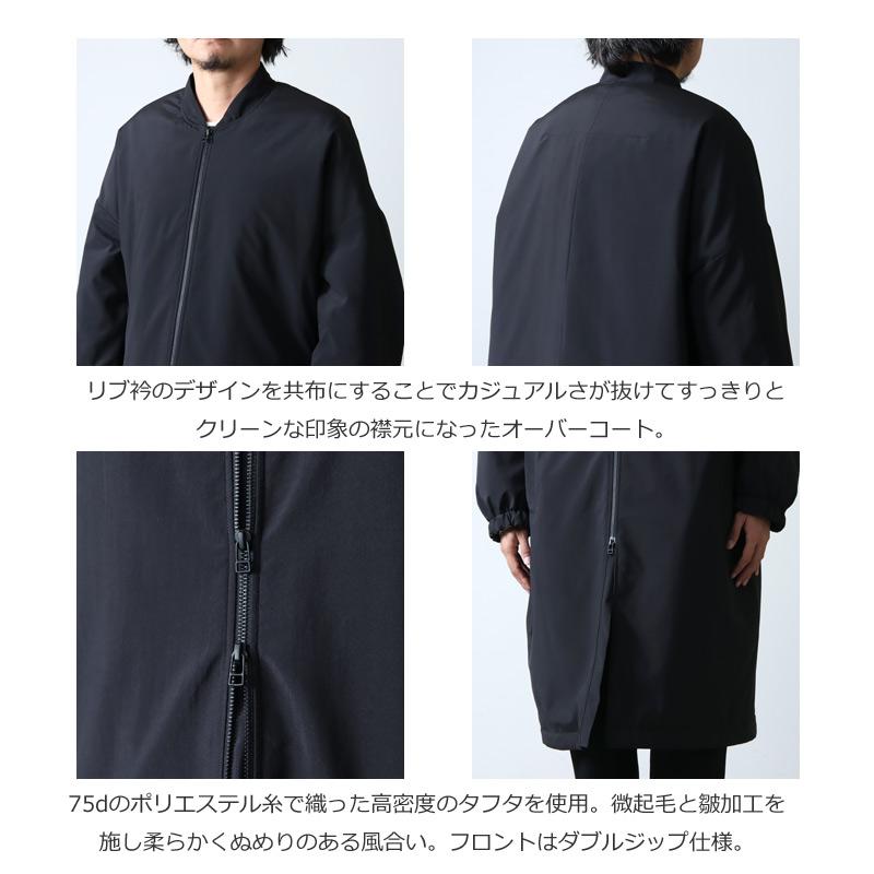 新品 NO CONTROL AIR ポリエステルリンクルタフタロングコート XS