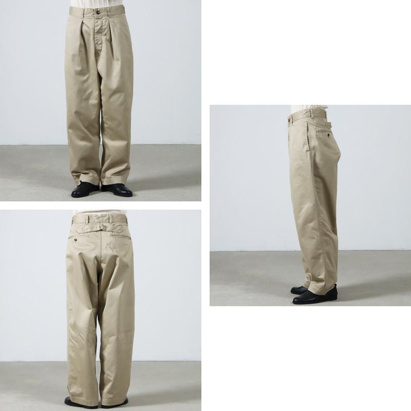 Ordinary Fits (オーディナリーフィッツ) TUCK WIDE PANTS  #UNISEX size28 / タックワイドパンツ（ユニセックス）28インチ｜icora｜03