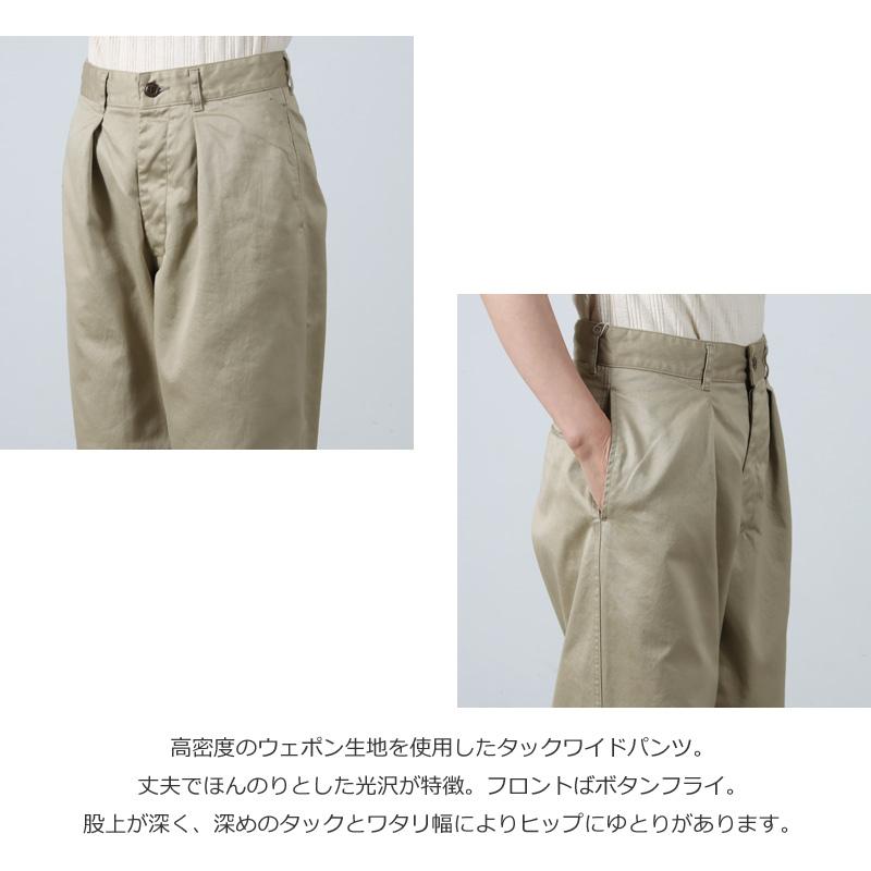 Ordinary Fits (オーディナリーフィッツ) TUCK WIDE PANTS  #UNISEX size28 / タックワイドパンツ（ユニセックス）28インチ｜icora｜04