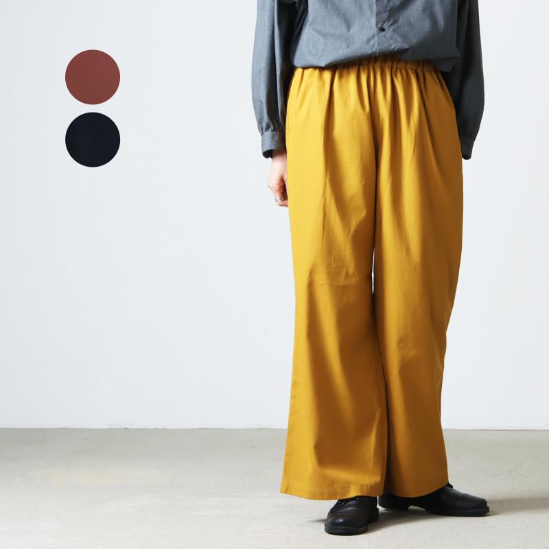style+confort パンツ　コットンワイドパンツ　 ウエスト調整可能 style+confort - style+confort コットンワイドパンツの通販 by