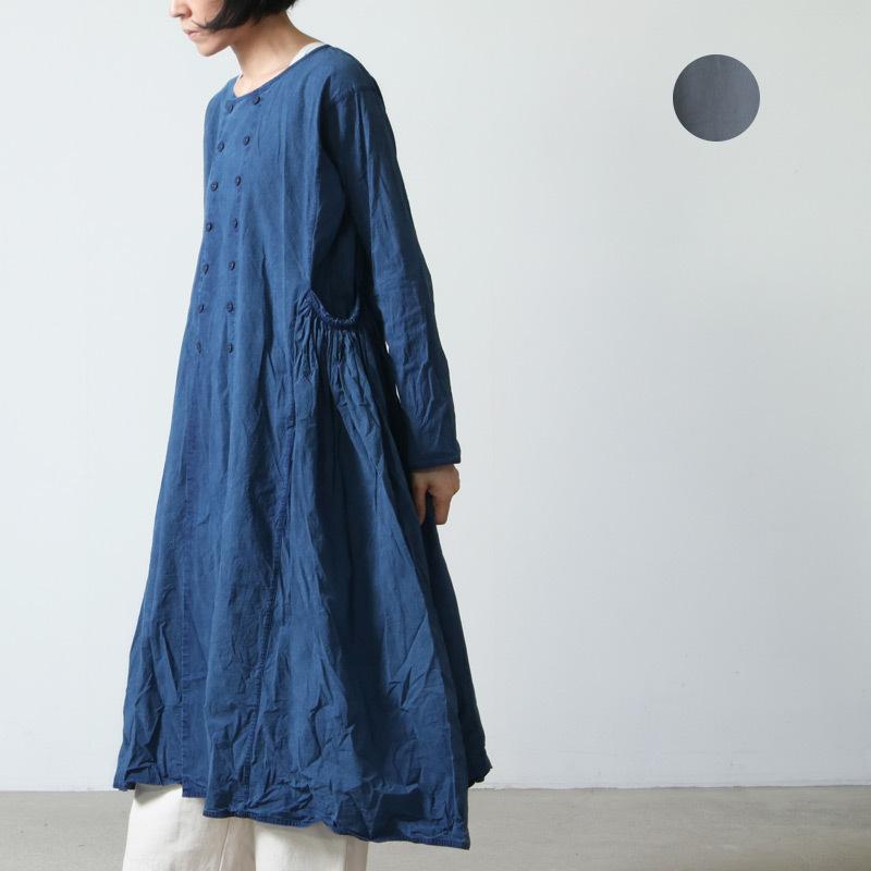 格安販売の Veritecoeur ヴェリテクール Vc2179 Veritecoeur ヴェリテクール ダブルボタン コットンワンピース ワンピース チュニック