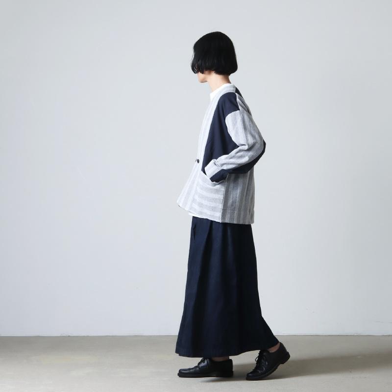 sneeuw / スニュウ ミックスストライプ JQパンツ