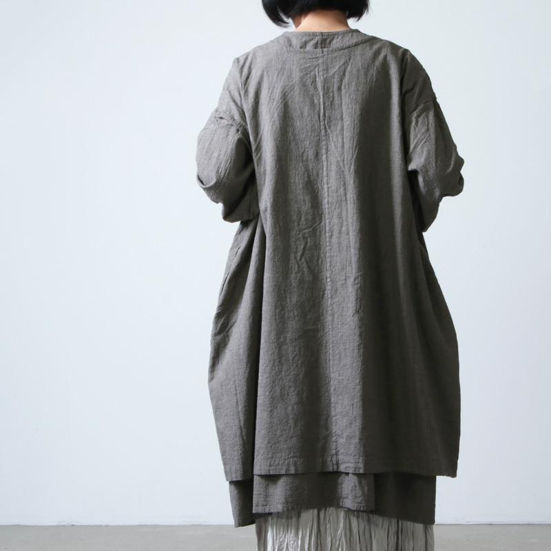 Au Garcons オーギャルソン Zaza ノーカラーワンピース ザザ Icora ヤフーショッピング店 通販 Yahoo ショッピング