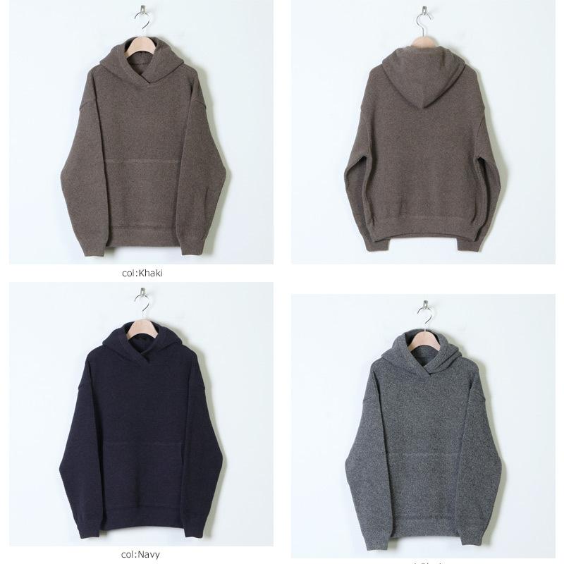 crepuscule (クレプスキュール) Moss stitch hoodie / モス crepuscule (クレプスキュール) Moss stitch hoodie / モス