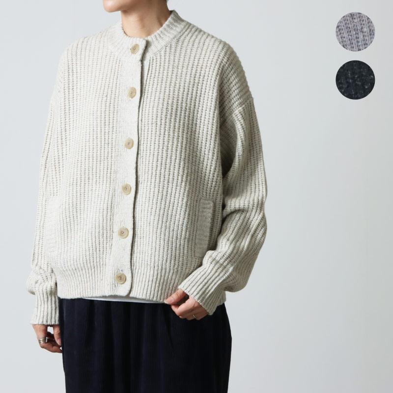 Crepuscule ラメカーディガン crepuscule / 別注 S/S V NECK ZIP CARDIGAN