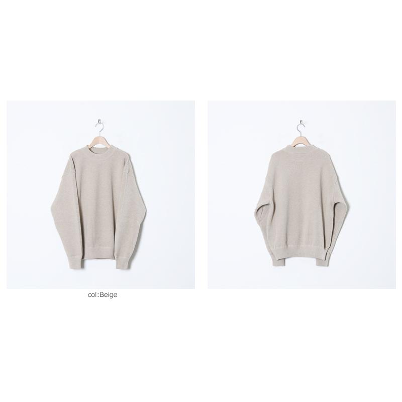 crépuscule Moss Stitch L/S Sweat サイズ1 crepuscule Moss Stitch L/S Sweat [L.GRAY] - Fresh Service