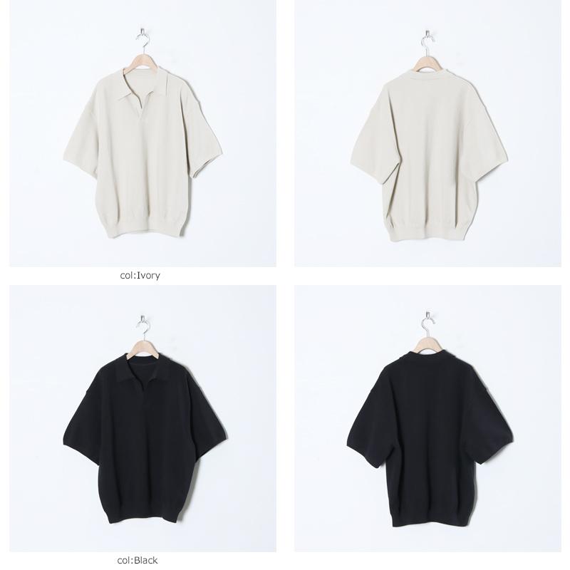 crepuscule (クレプスキュール) Light Moss Stitch Polo crepuscule (クレプスキュール) Light Moss Stitch Polo